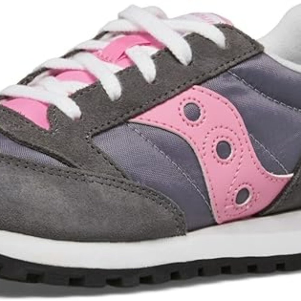 NIB / NWT Saucony Jazz Original Sneaker, Grey/Pink, 3.5 US Big Kid